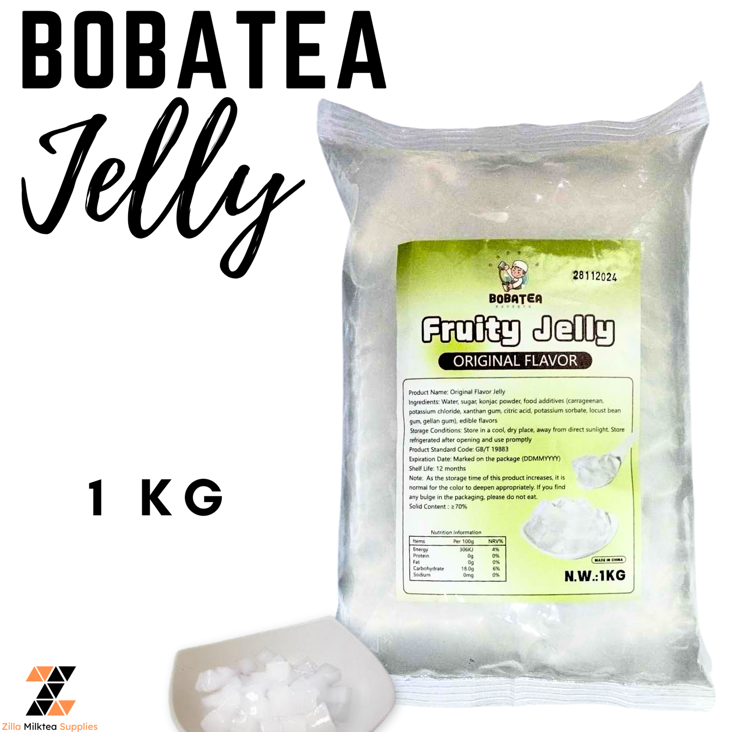 Bobate Nata De Coco, Fruit Jelly for Milktea, Milk Tea, Fruit Tea, Green tea Shake, Frappe