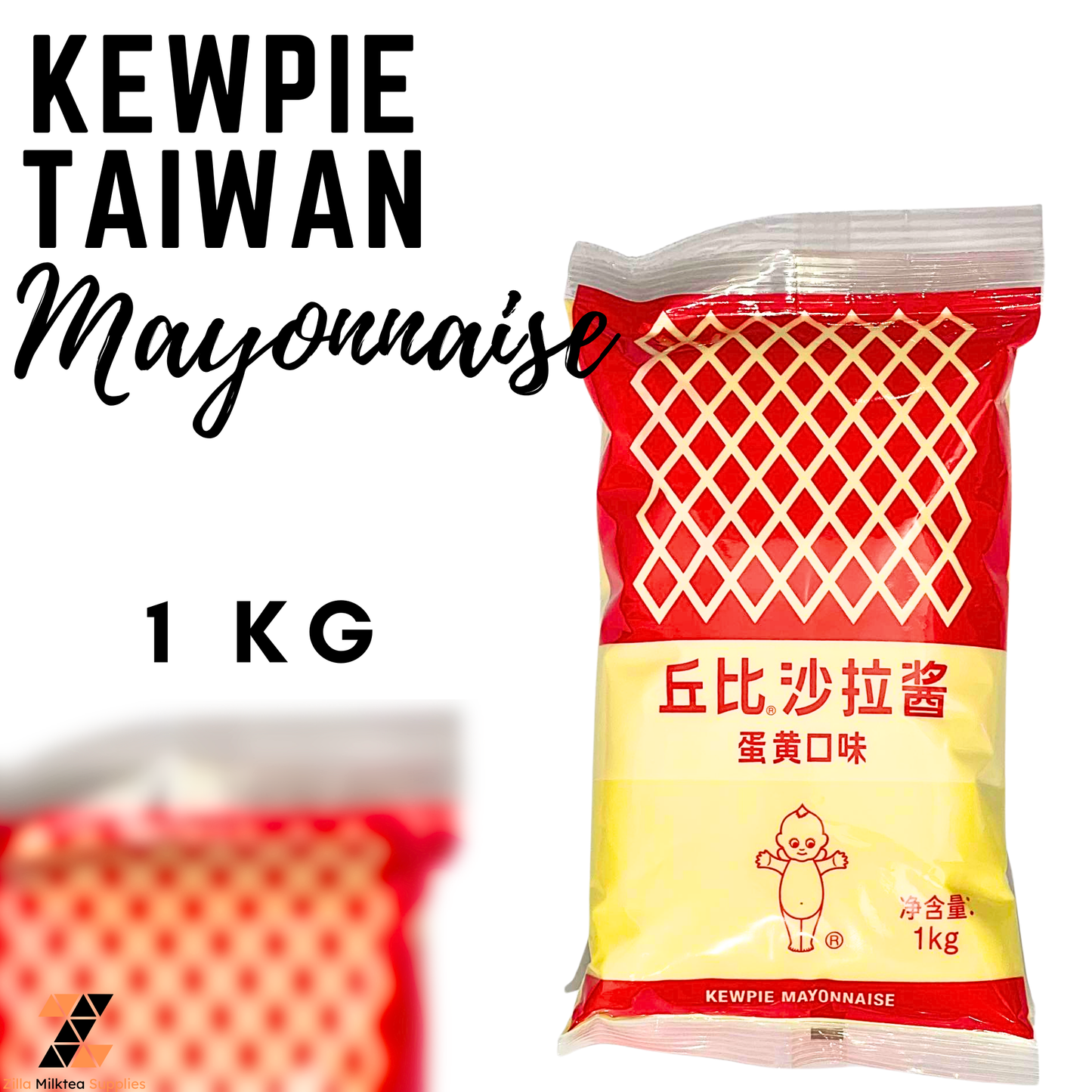 Kewpie Mayonnaise Thailand and Taiwan Mayo 1kg, 1 Kilo authentic