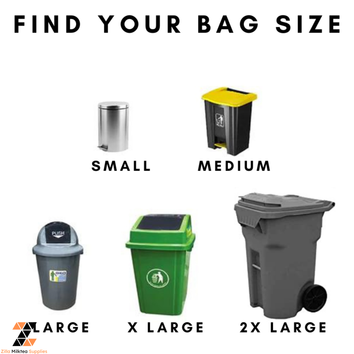 Mighty Trash Bags, Garbage Bag, Biodegradable, Makapal, Matibay (Small/Medium/Large/XL/XXL,Jumbo)