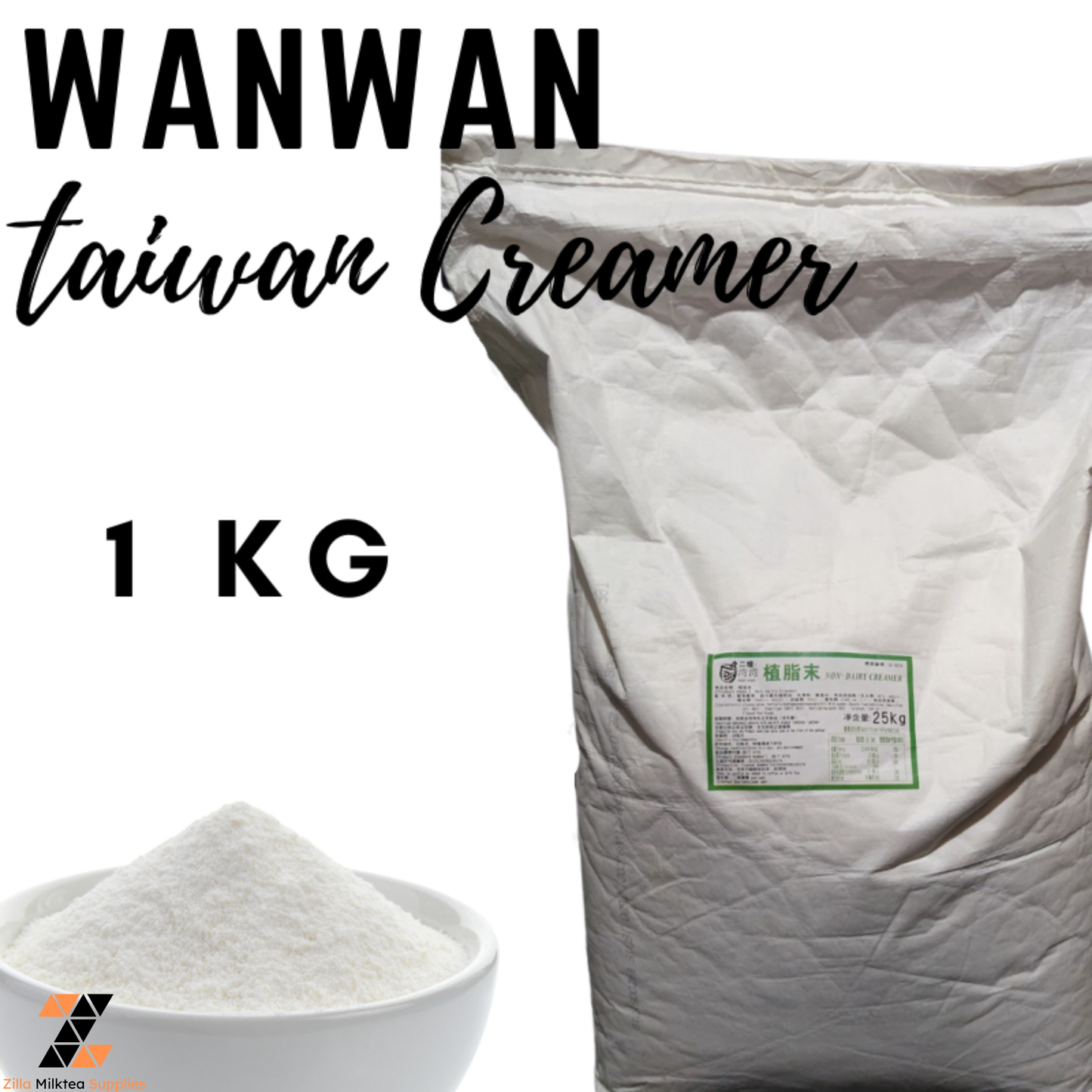 Red Gate Taiwan creamer and Wan wan Taiwan Creamer 1kg for Milktea, Milk Tea, Shake and Frappe