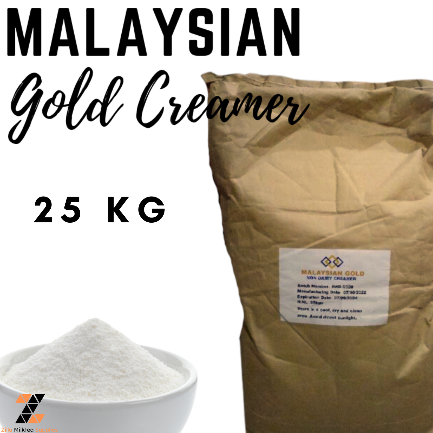 Malaysian Creamer Blue, Malaysian Creamer 35A, Malaysian Creamer Gold, Malaysian Best Creamer - 25kgs for Milktea, Milk Tea, Shake and Coffee