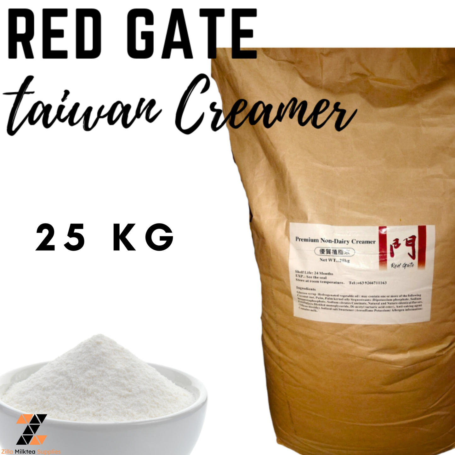 Red Gate Taiwan Creamer 25kgs for Milktea, Milk Tea, Shake and Frappe