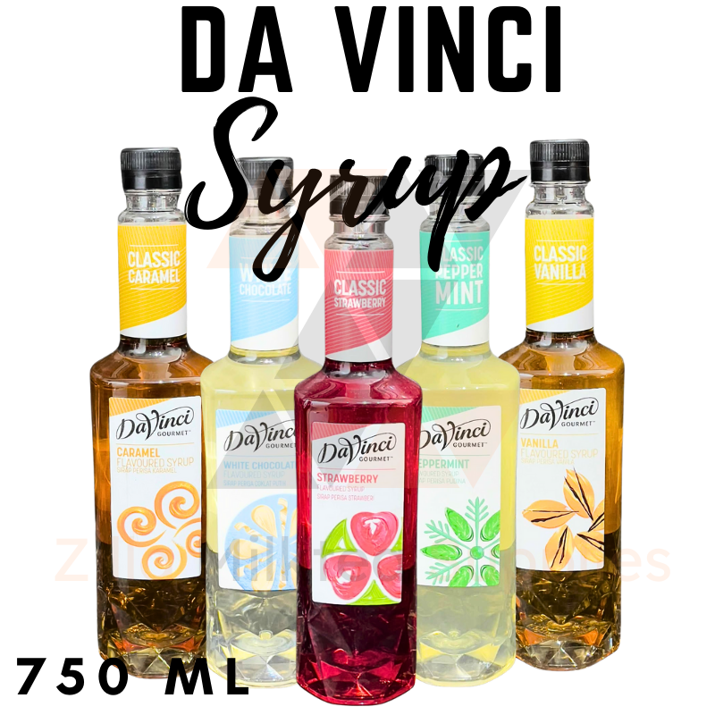 Da Vinci Gourmet Flavor Syrup 750ml – Fresh Stock | Coffee, Milk Tea, Frappe