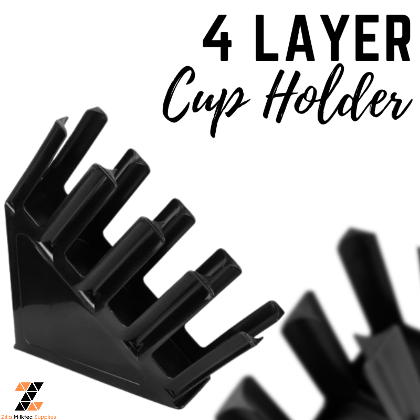 4 Layer Cup Holder Heavy Duty for Coffee Milktea Frappe Shakes Shops