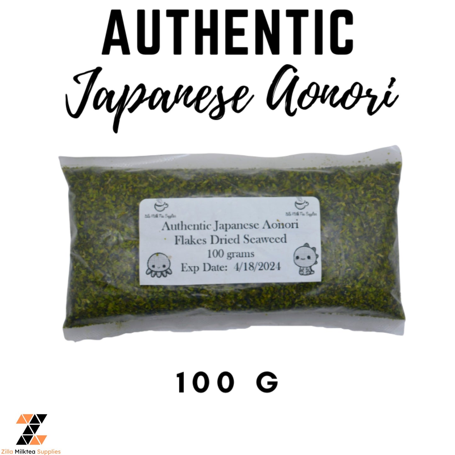 Authentic Japanese Aonori Flakes Dried Seaweed 25g, 50g, 100g packs