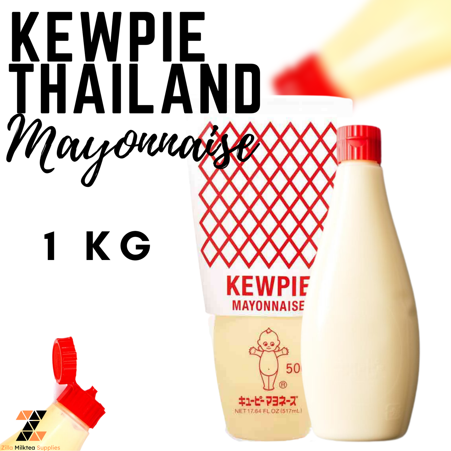 Kewpie Mayonnaise Thailand and Taiwan Mayo 1kg, 1 Kilo authentic