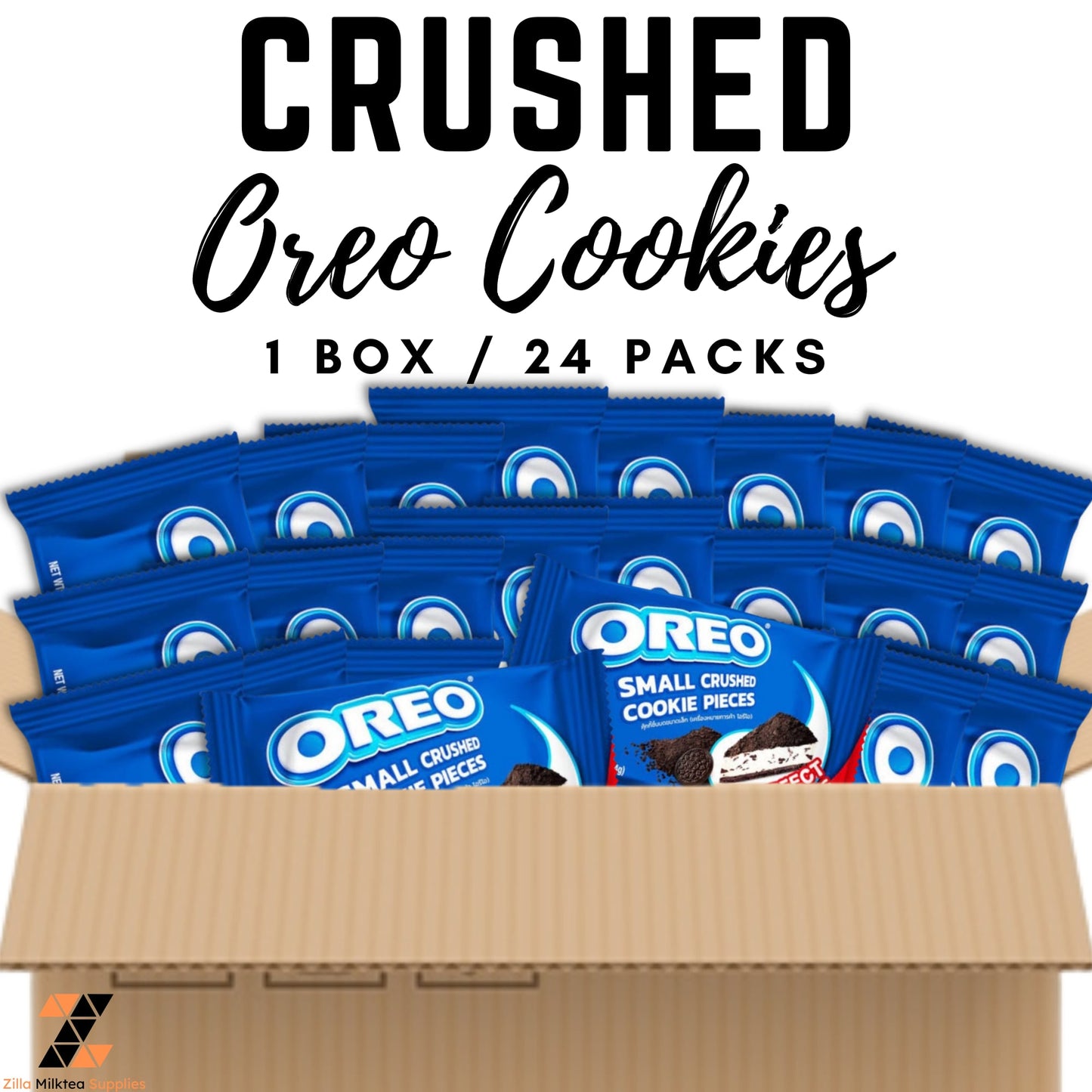 Crush Oreo, Crushed Oreo 454g and 225g for Milktea, Milk Tea, Shake, Frappe, Baking