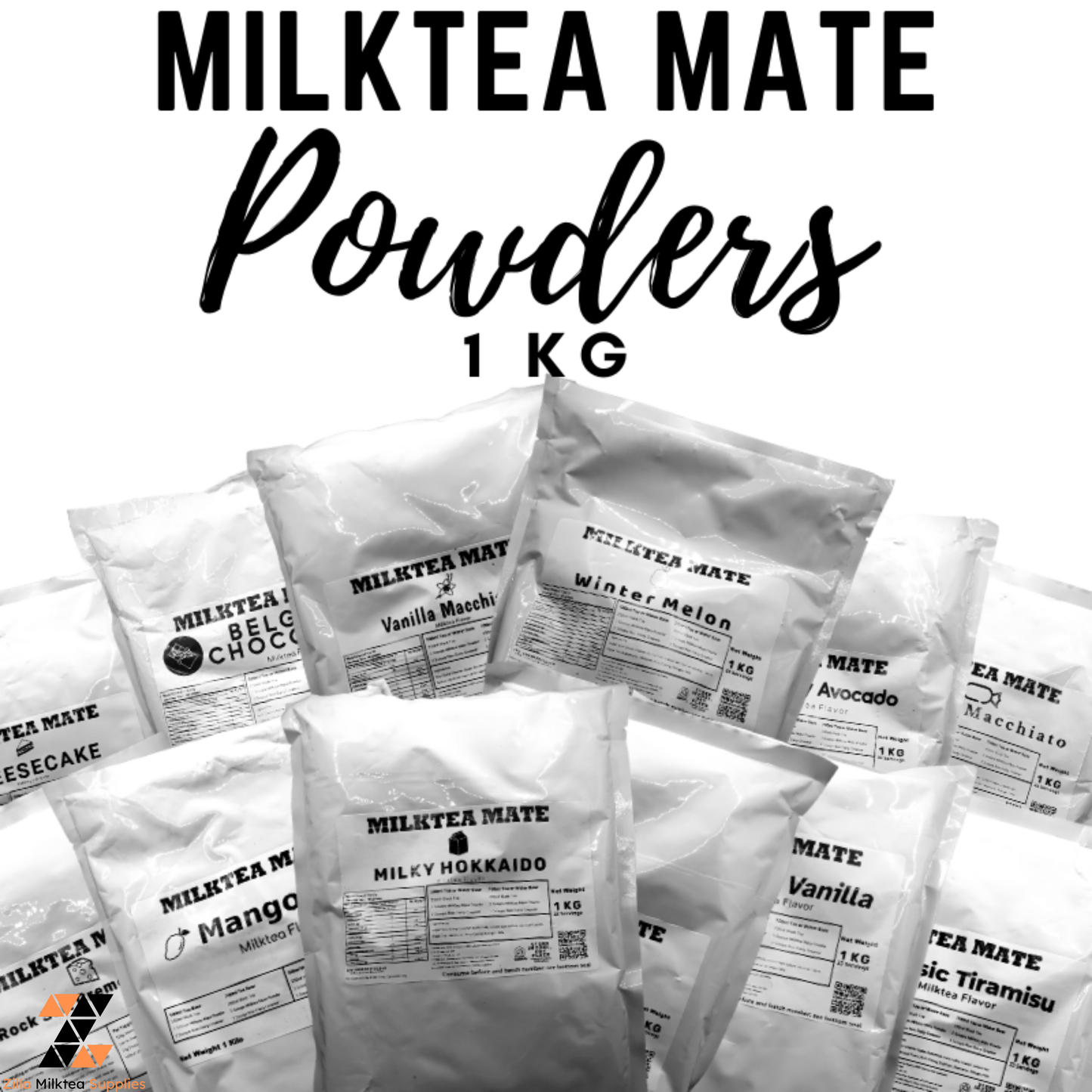 MLKT Powders, Milktea Mate Premium Powder Flavor 1kg for MilkTea, Shakes and Frappe