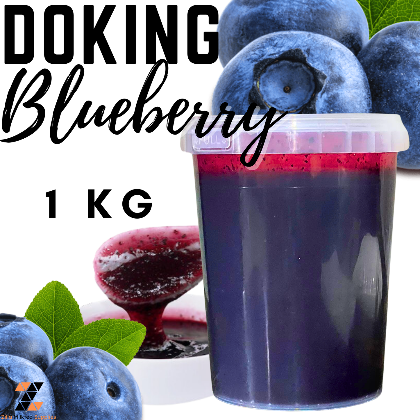 1kg Doking Blueberry, Strawberry, Mango Jam  for Milktea, Milk Tea, Fruit Tea, Green tea Shake, Frappe