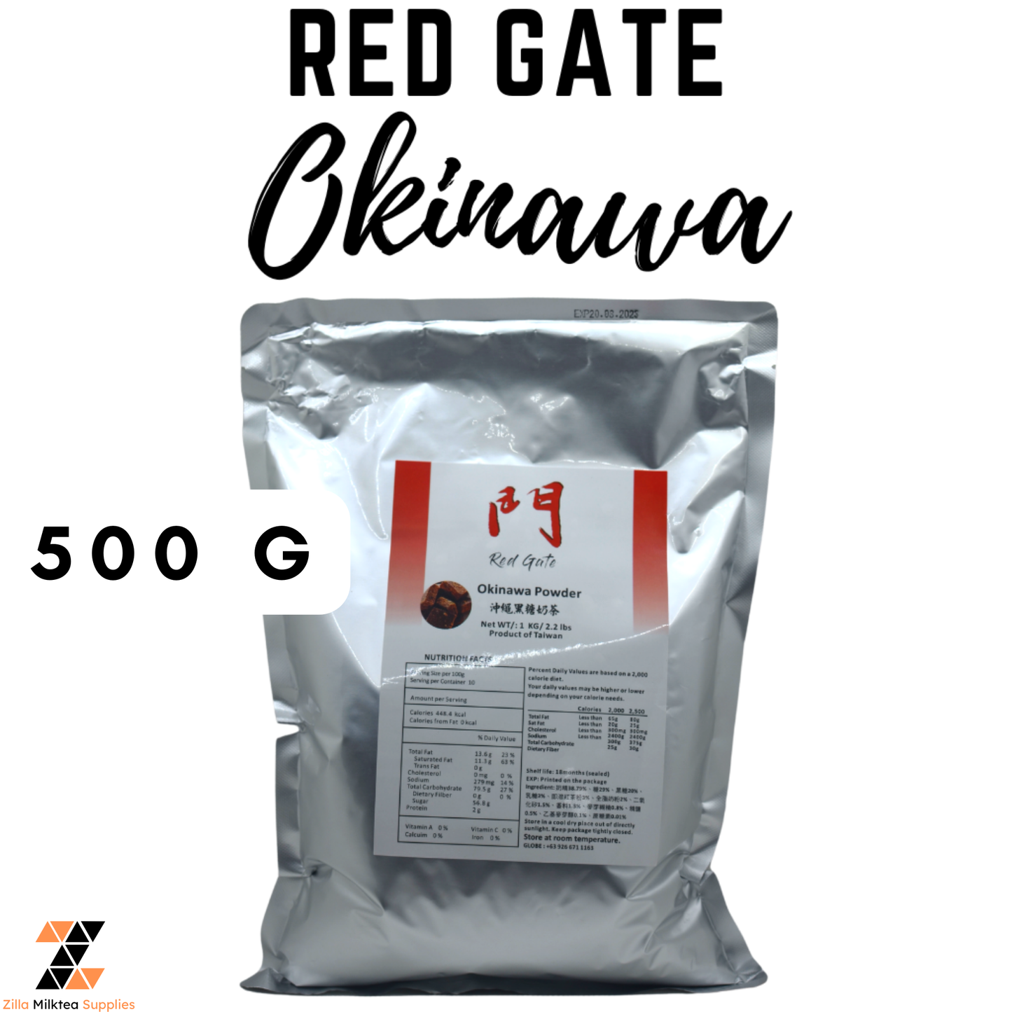 Red Gate Premium Powder Red Gate Brand 500g for MilkTea, Shakes and Frappe