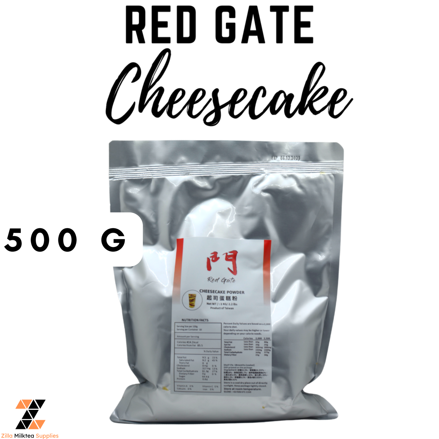 Red Gate Premium Powder Red Gate Brand 500g for MilkTea, Shakes and Frappe
