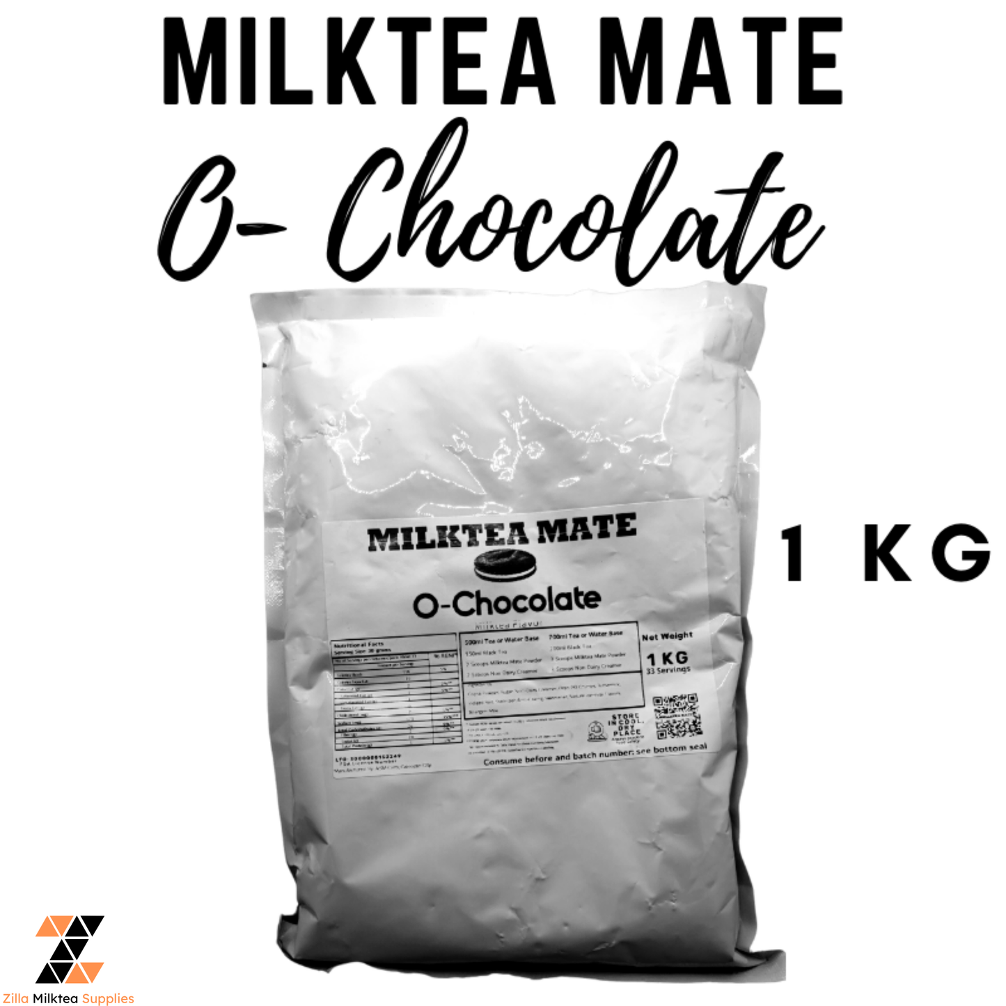 MLKT Powders, Milktea Mate Premium Powder Flavor 1kg for MilkTea, Shakes and Frappe
