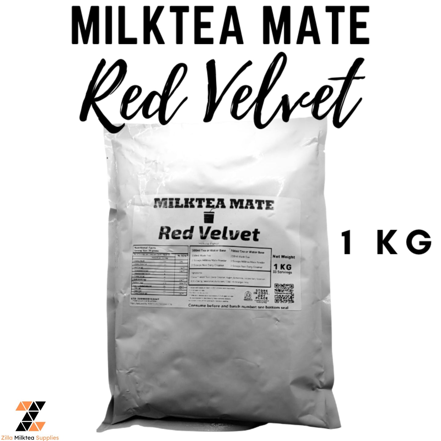 MLKT Powders, Milktea Mate Premium Powder Flavor 1kg for MilkTea, Shakes and Frappe
