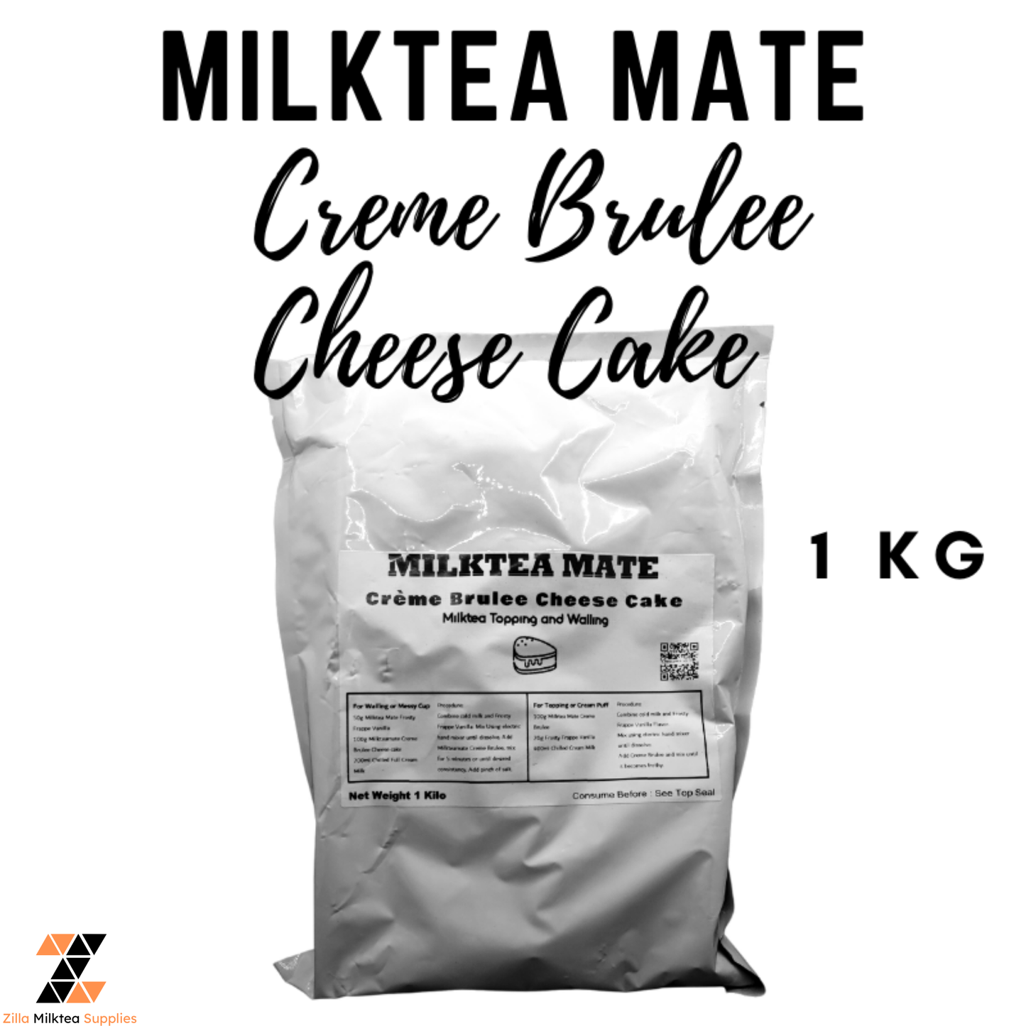 MLKT Powders, Milktea Mate Premium Powder Flavor 1kg for MilkTea, Shakes and Frappe