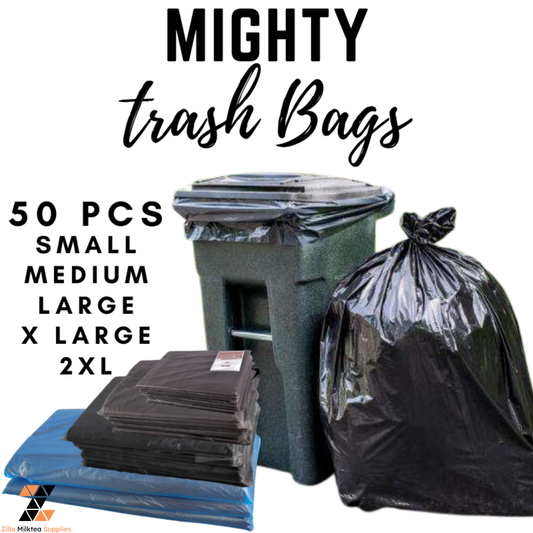 Mighty Trash Bags, Garbage Bag, Biodegradable, Makapal, Matibay (Small/Medium/Large/XL/XXL,Jumbo)