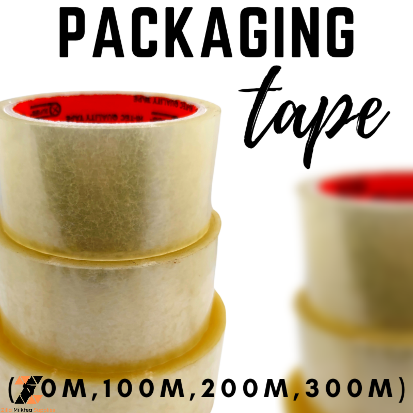 Packaging Tape Clear Tape 2" x 50, 100, 200, 300 METERS Industrial Packing tape clear fragile tape