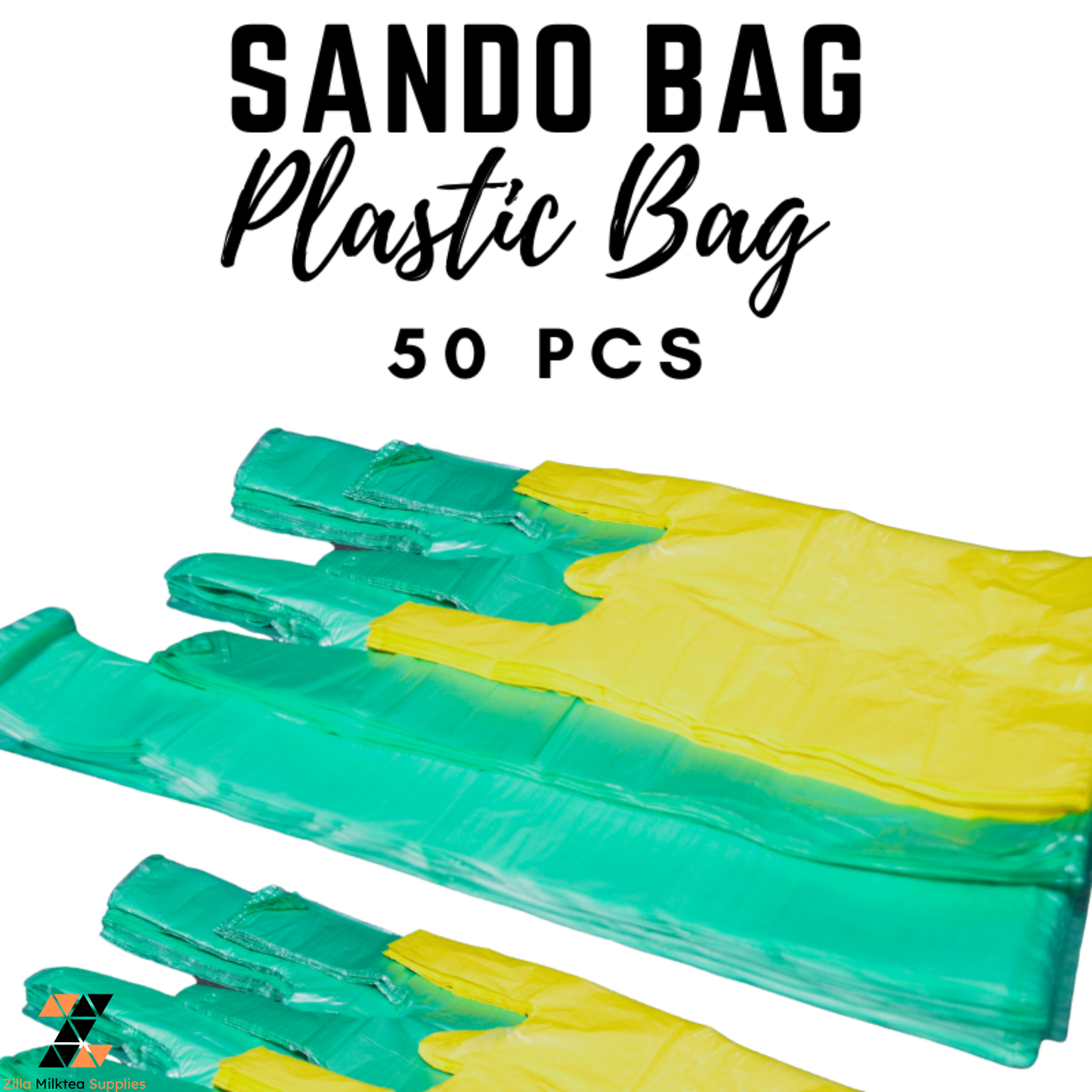 Sando Bag, Plastic Bag Transparent, Plain, Makapal, Matibay, Malaki, Makunat, Food Grade 50pcs