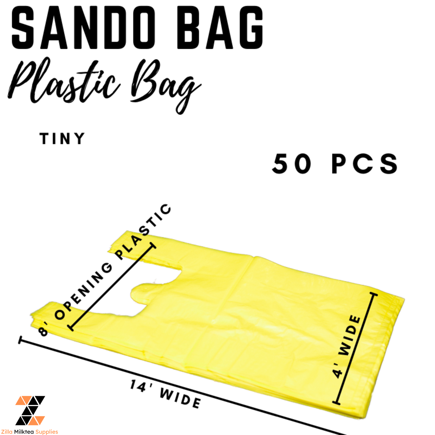 Sando Bag, Plastic Bag Transparent, Plain, Makapal, Matibay, Malaki, Makunat, Food Grade 50pcs