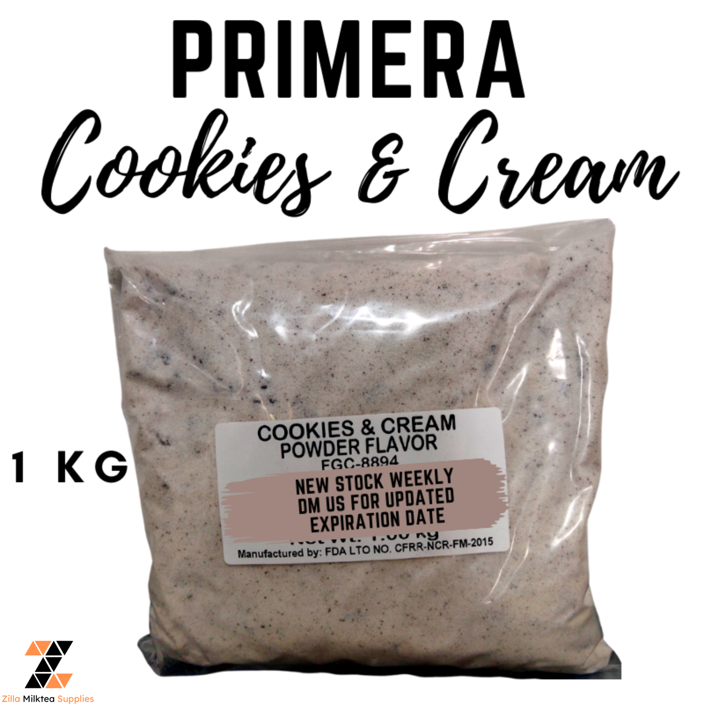Primera Premium Powder Flavor 1kg for Milktea, Milk Tea, Shakes and Frappe