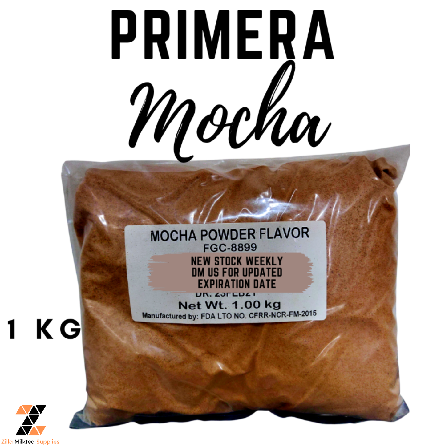 Primera Premium Powder Flavor 1kg for Milktea, Milk Tea, Shakes and Frappe