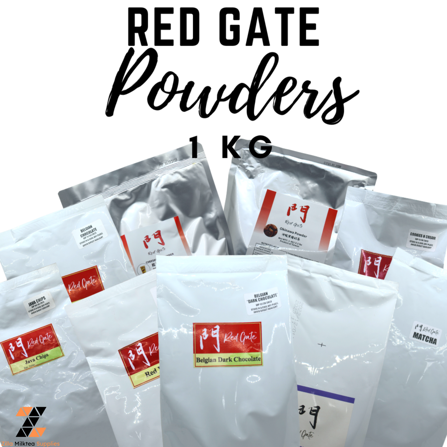 Red Gate Premium Powder Red Gate Brand 1kg for MilkTea, Shakes and Frappe