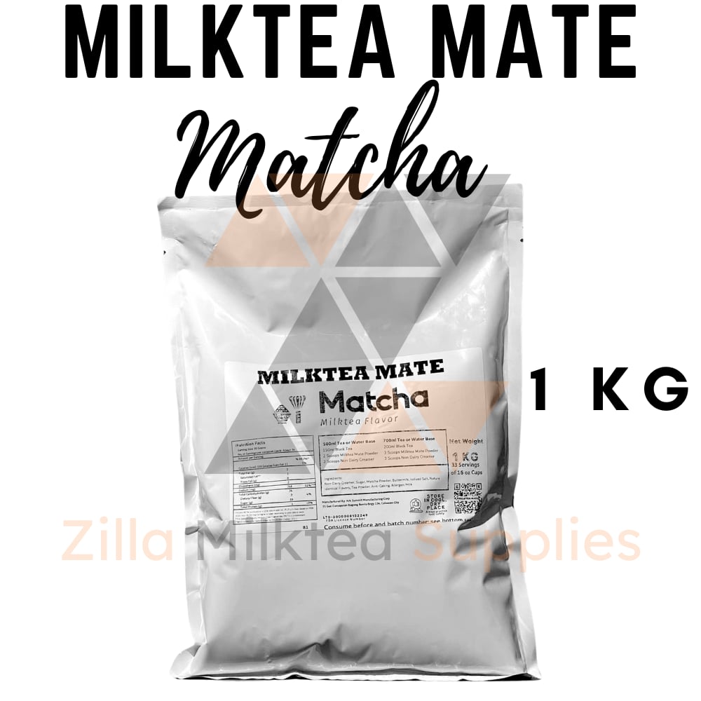 MLKT Powders, Milktea Mate Premium Powder Flavor 1kg for MilkTea, Shakes and Frappe