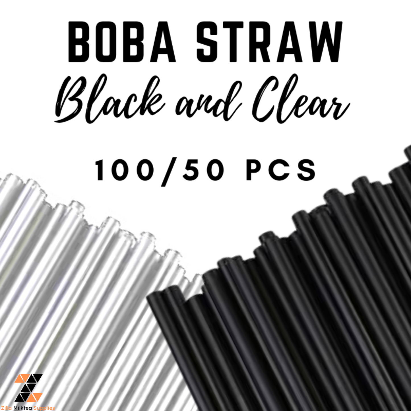 Boba Straws Individually Wrapped for Milktea, Milk Tea, Fruit Tea, Green tea Shake, Frappe