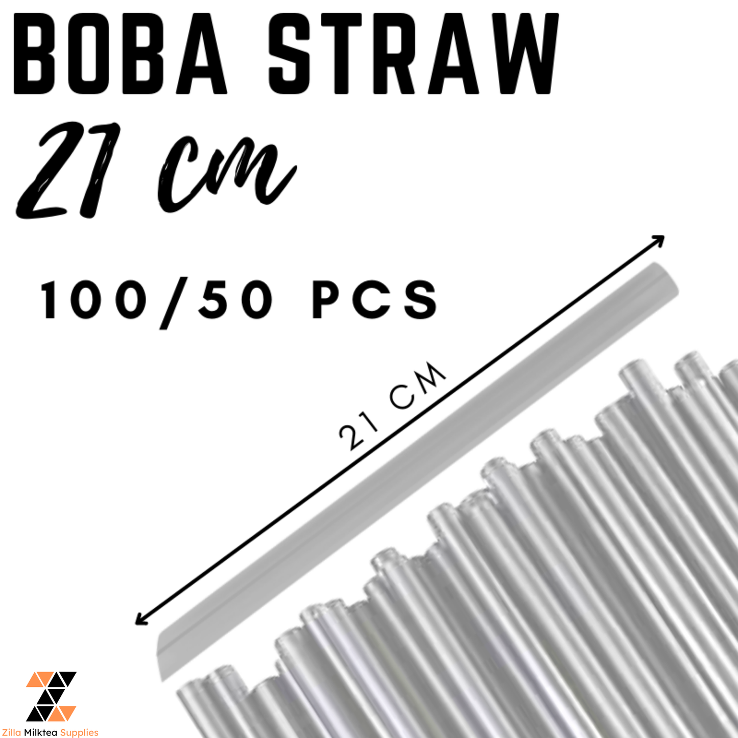 Boba Straws Individually Wrapped for Milktea, Milk Tea, Fruit Tea, Green tea Shake, Frappe