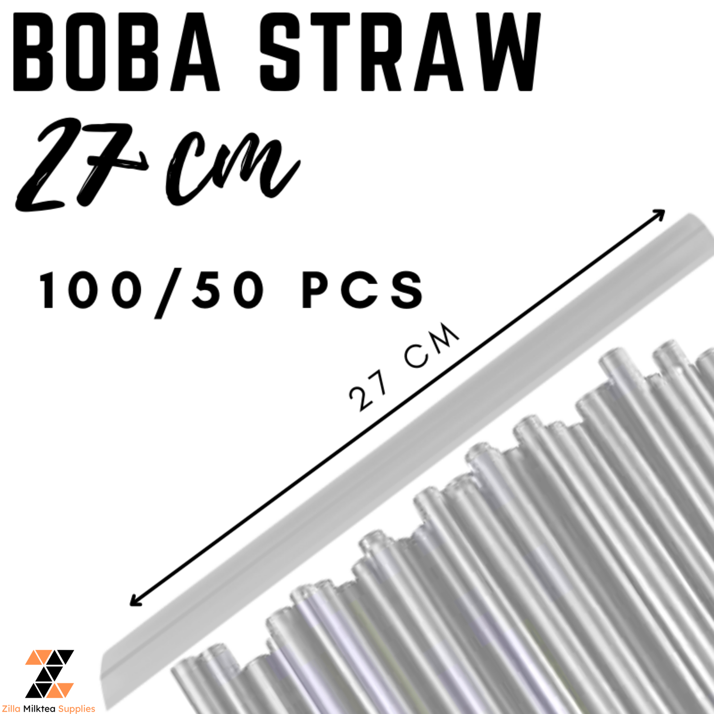 Boba Straws Individually Wrapped for Milktea, Milk Tea, Fruit Tea, Green tea Shake, Frappe