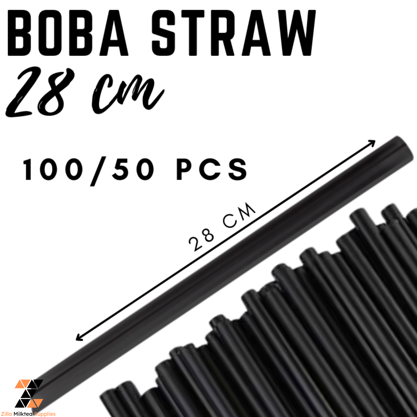 Boba Straws Individually Wrapped for Milktea, Milk Tea, Fruit Tea, Green tea Shake, Frappe