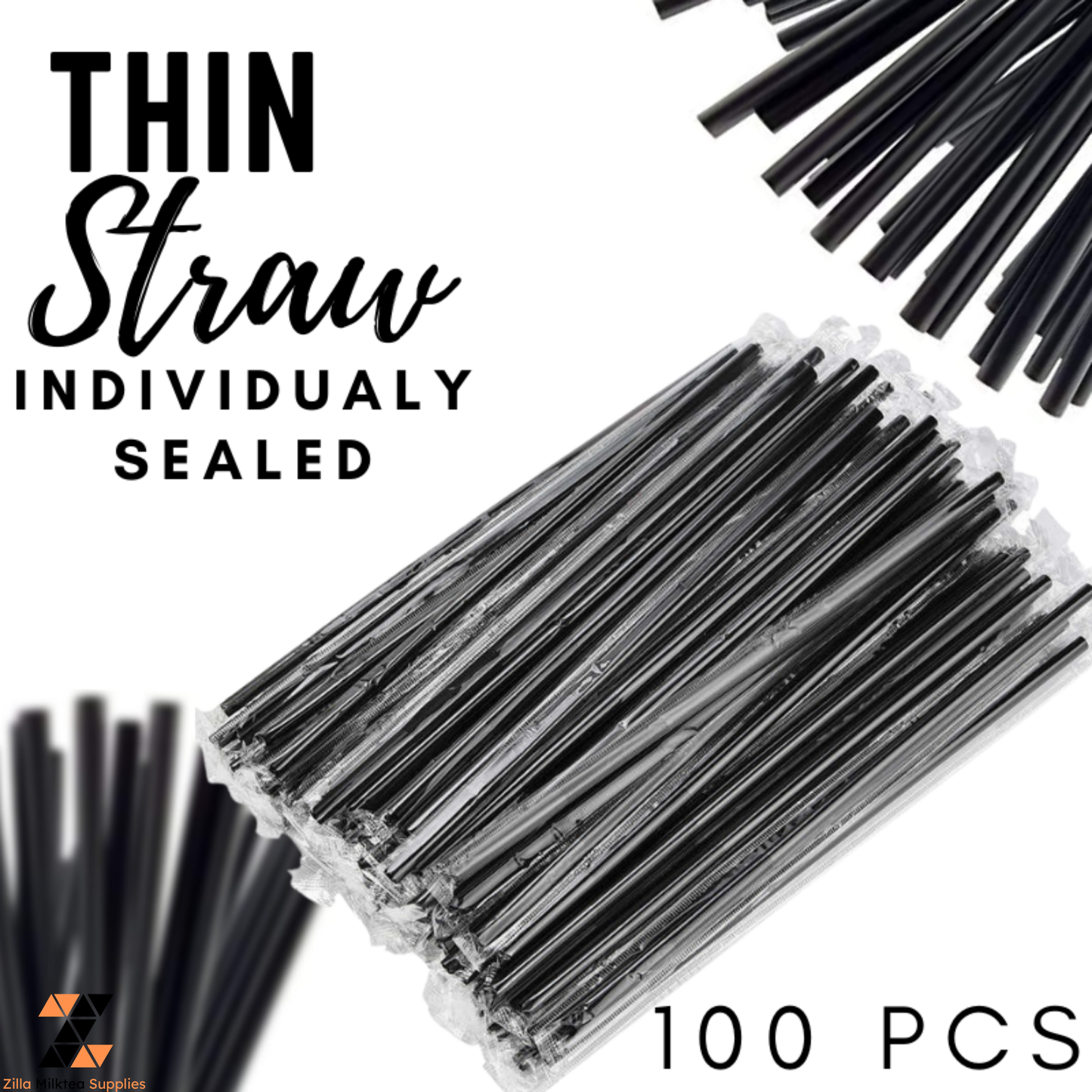 Boba Straws Individually Wrapped for Milktea, Milk Tea, Fruit Tea, Green tea Shake, Frappe