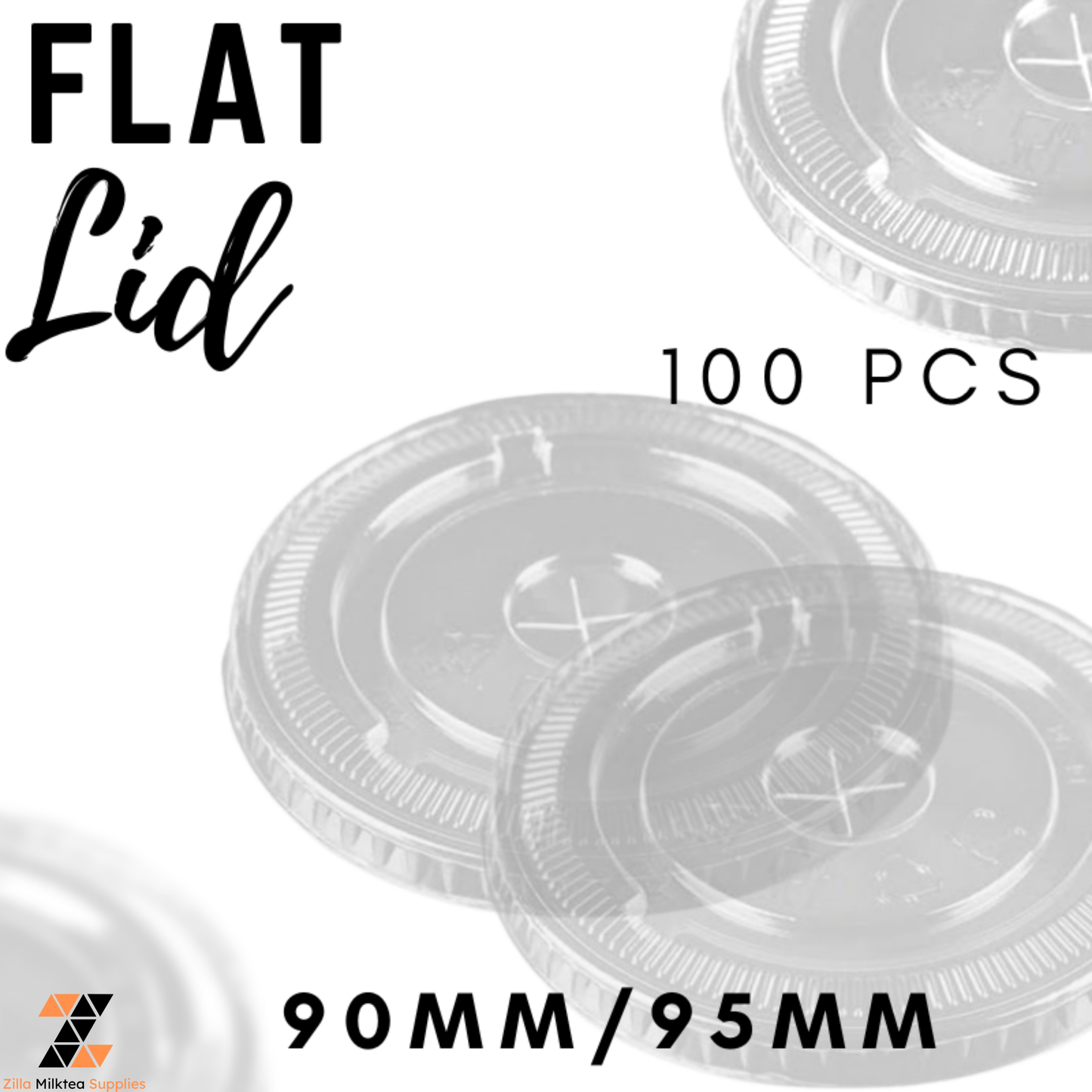 Dabba Cups, Dabba Lids Strawless / Flat / Dome 50-100 PCS Plastic for MilkTea, Shakes and Frappe