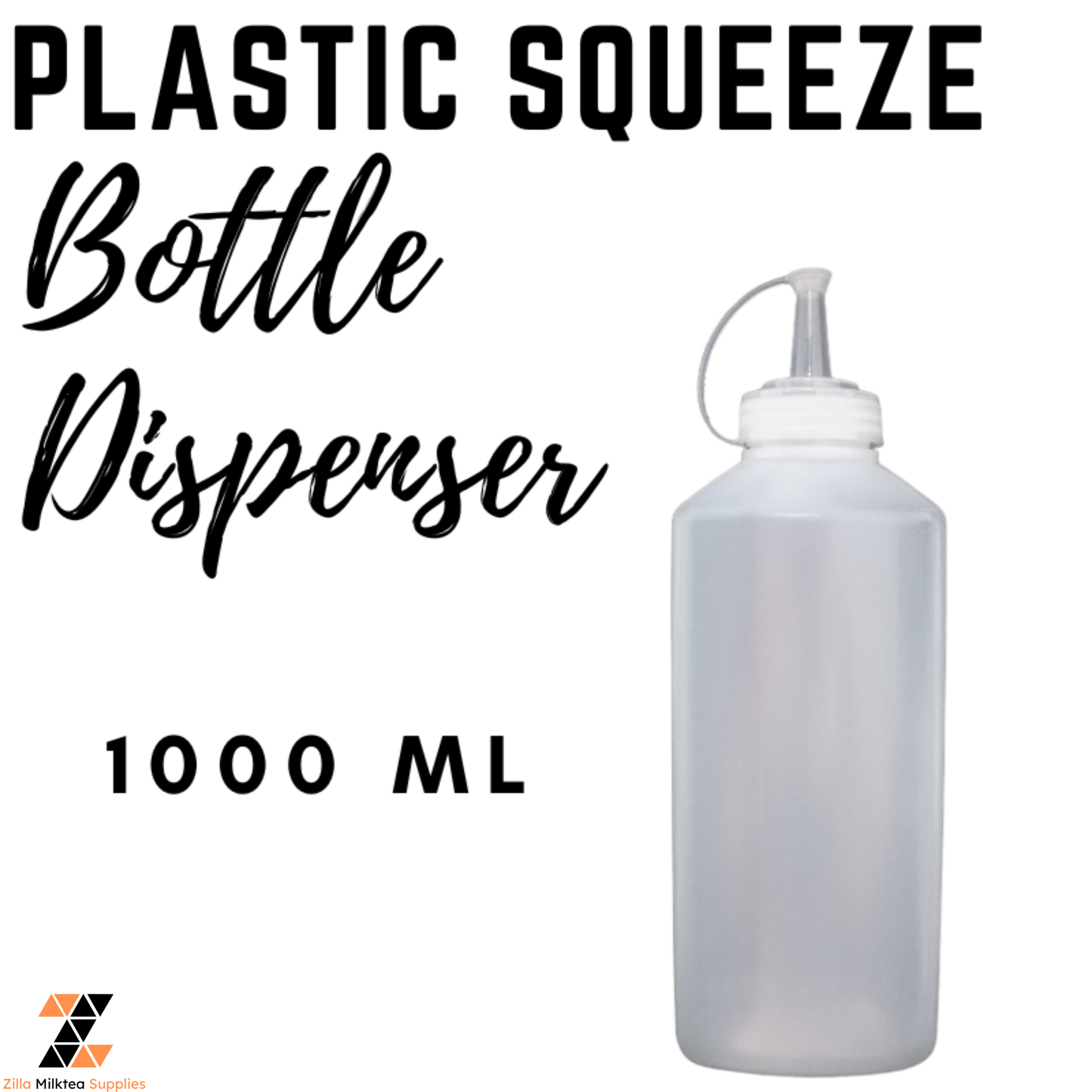 Plastic Squeeze Bottle Dispenser for Milktea, Milk Tea, Fruit Tea, Green tea Shake, Frappe