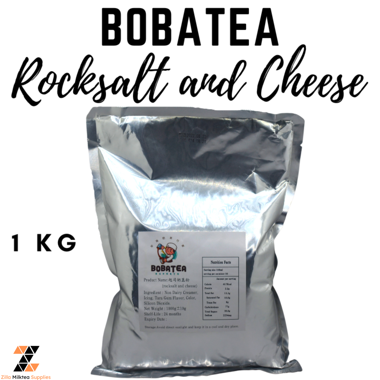 BobaTea Rock Salt and Cheese (RSC) powder 1kg for Milktea, Milk Tea, Shakes and Frappe