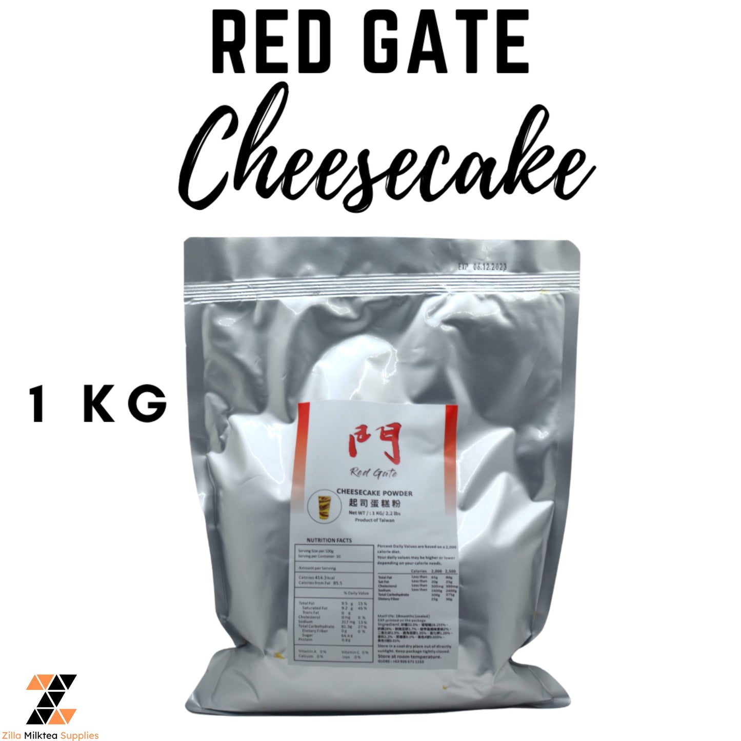 Red Gate Premium Powder Red Gate Brand 1kg for MilkTea, Shakes and Frappe
