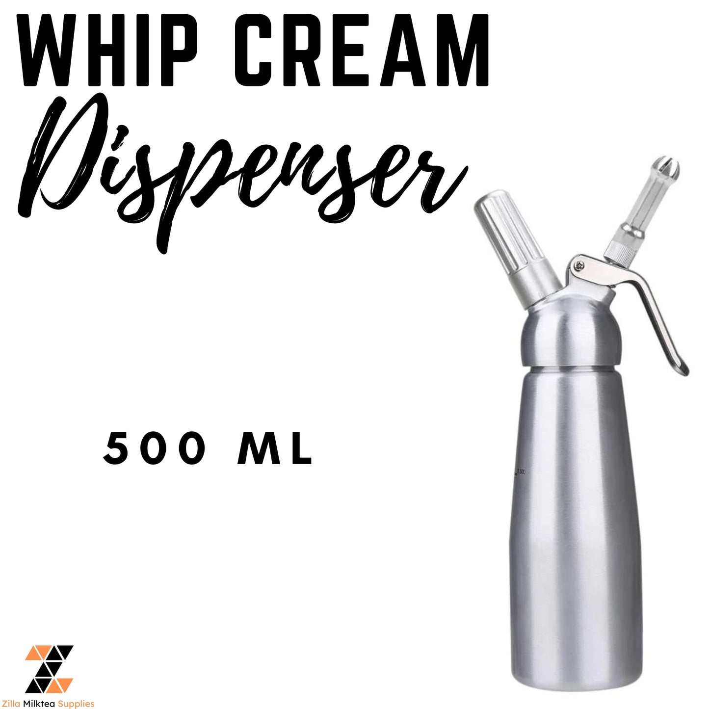 Whipped Dessert Cream Butter Dispenser Whipped 5.0 Aluminum for Coffee Milktea Frappe Shakes