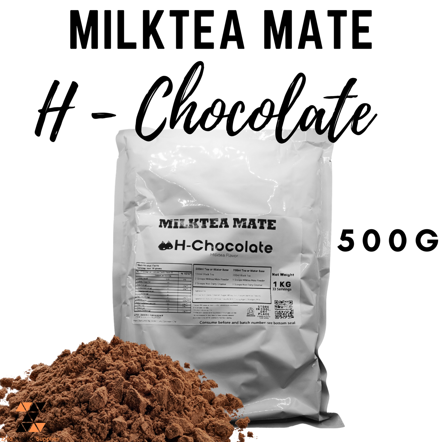 Milktea Mate Premium Powder 500g for MilkTea, Shakes and Frappe