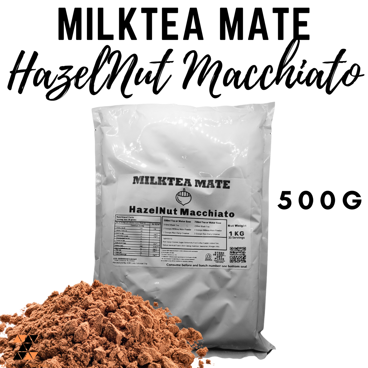 Milktea Mate Premium Powder 500g for MilkTea, Shakes and Frappe