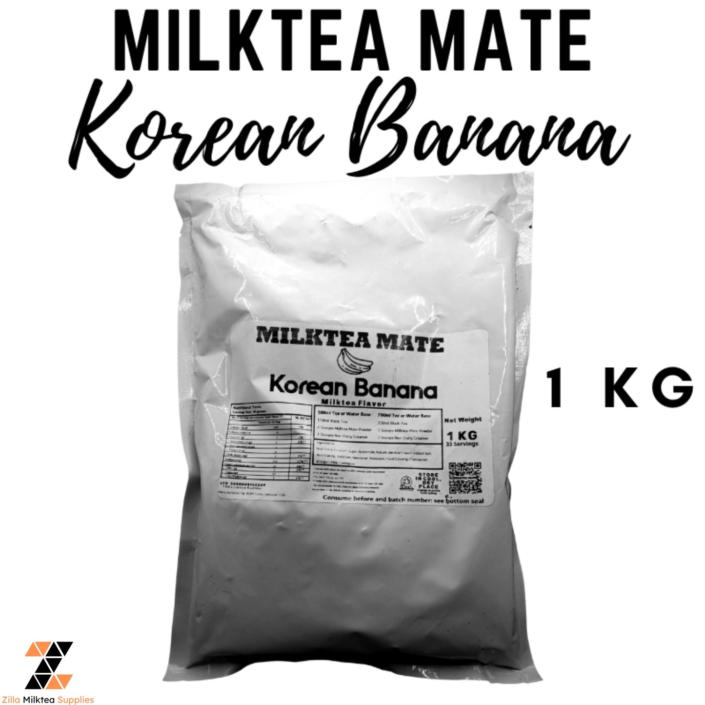 MLKT Powders, Milktea Mate Premium Powder Flavor 1kg for MilkTea, Shakes and Frappe