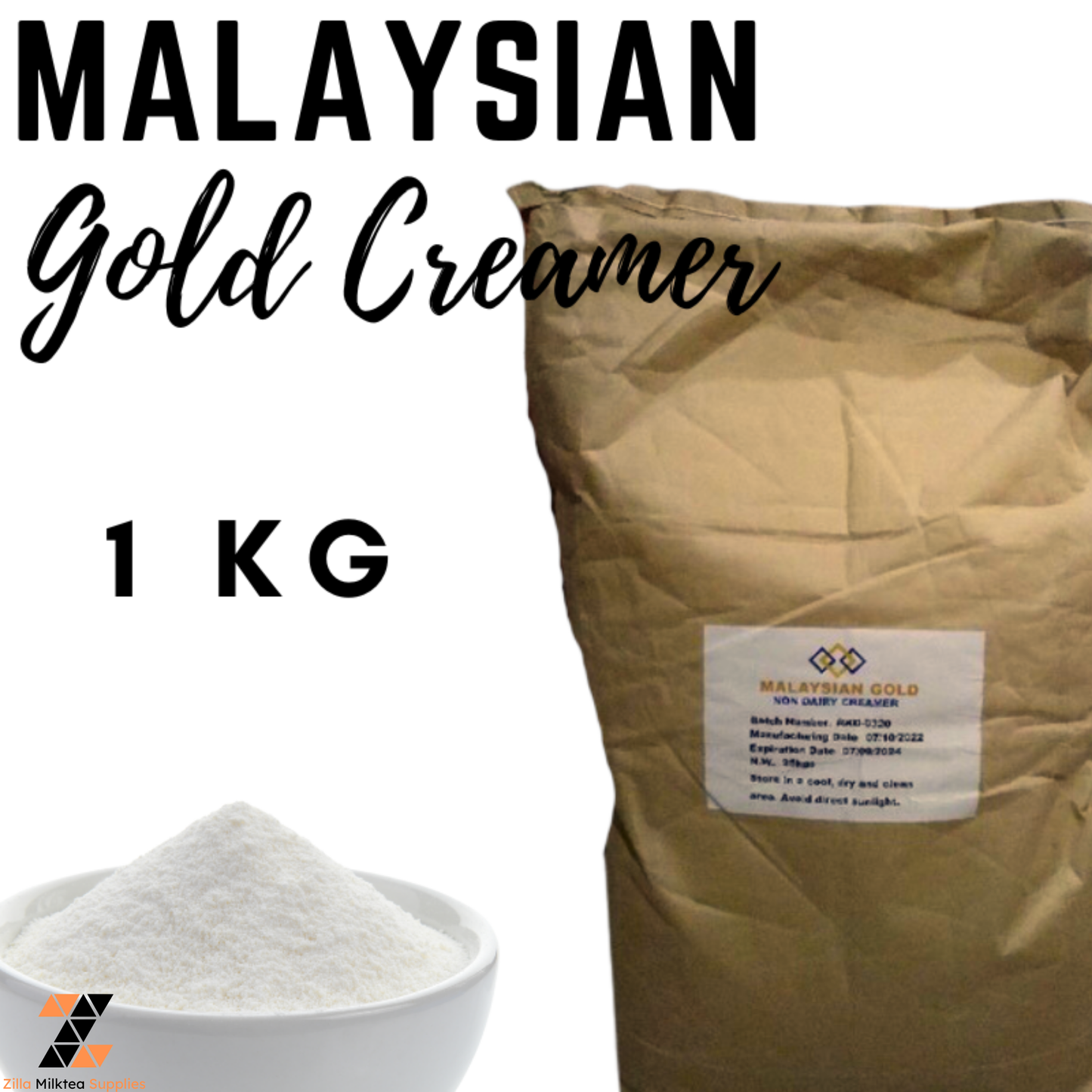 Malaysian Creamer Blue, 35A, Gold, Malaysian Best 1kg for Milktea, Milk Tea, Shake and Frappe