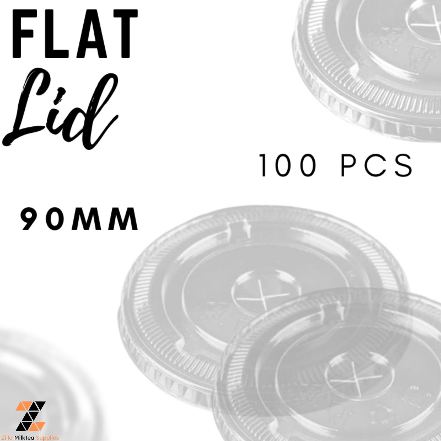 Dabba Cups, Dabba Lids Strawless / Flat / Dome 50-100 PCS Plastic for MilkTea, Shakes and Frappe