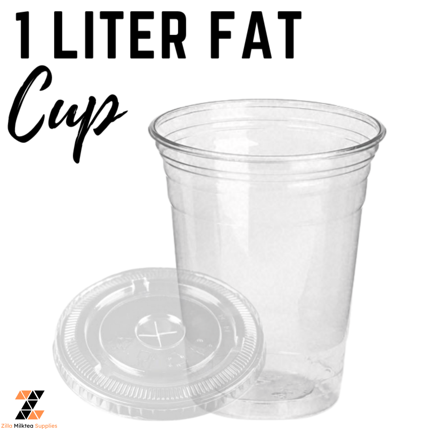 Y Cups 1 Liter W/ Lids  (50 pcs/ bundle) for MilkTea, Shakes, Frappe and Coffee