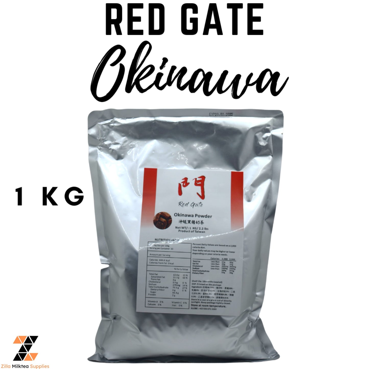 Red Gate Premium Powder Red Gate Brand 1kg for MilkTea, Shakes and Frappe