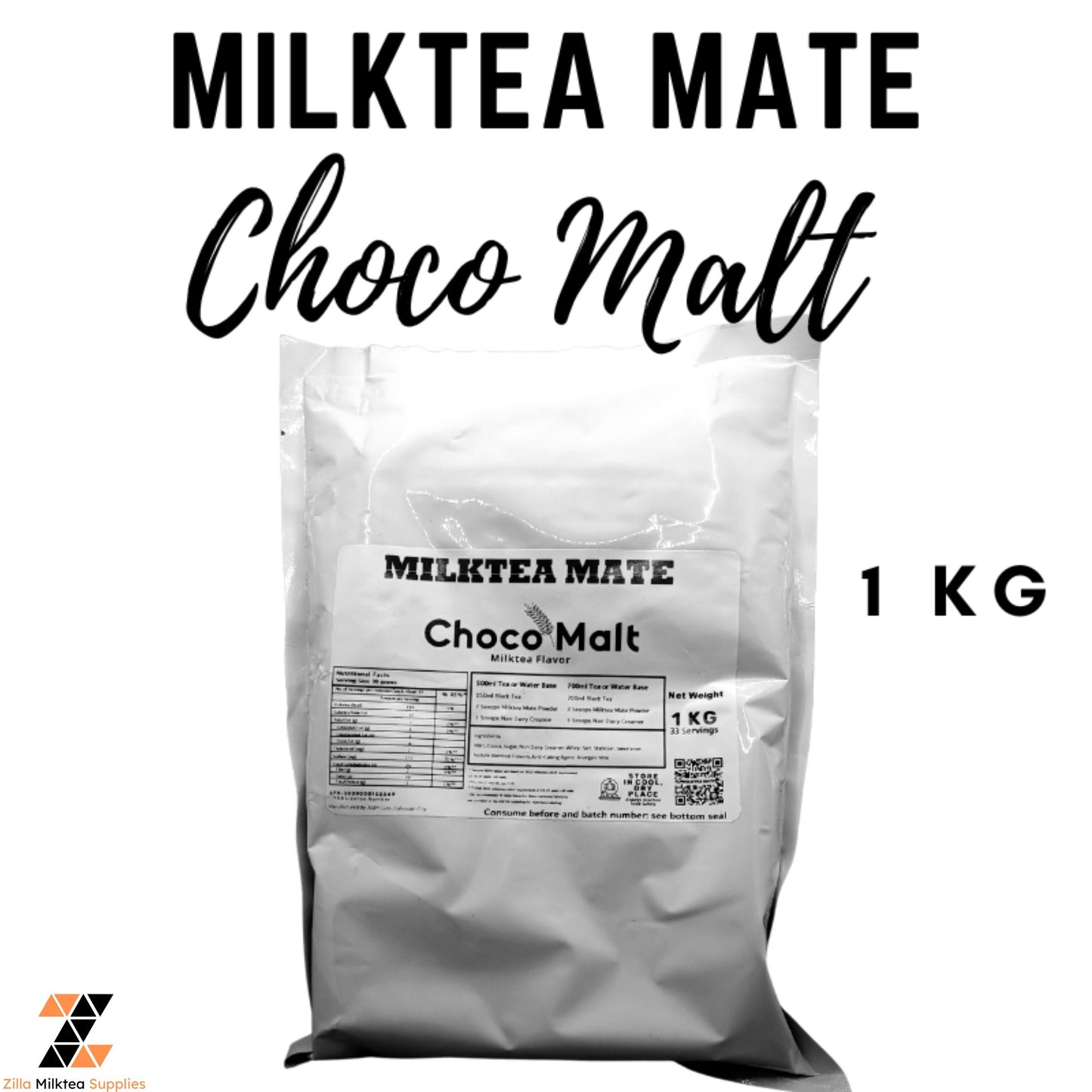 MLKT Powders, Milktea Mate Premium Powder Flavor 1kg for MilkTea, Shakes and Frappe