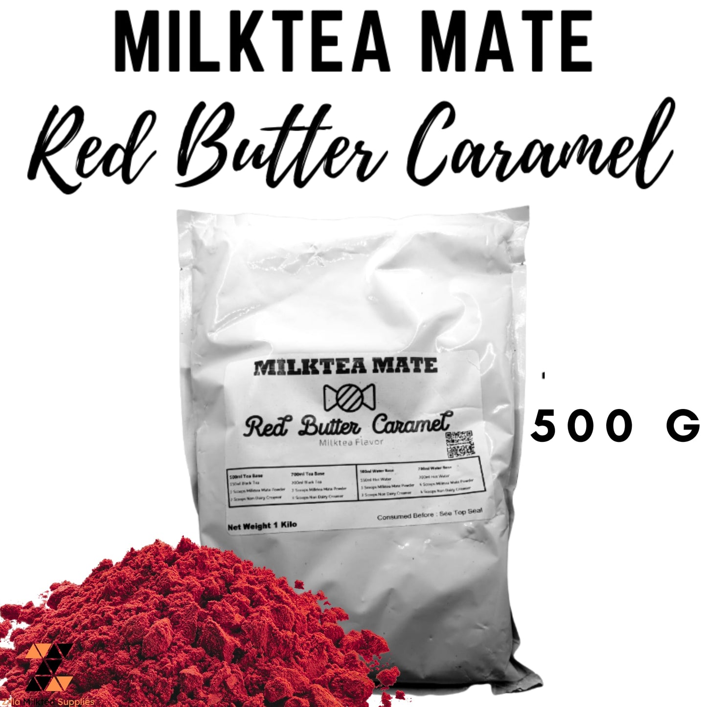 MLKT Powders, Milktea Mate Premium Powder Flavor 500g for MilkTea, Shakes and Frappe