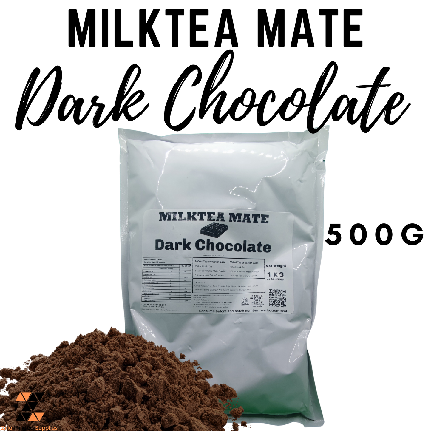 Milktea Mate Premium Powder 500g for MilkTea, Shakes and Frappe