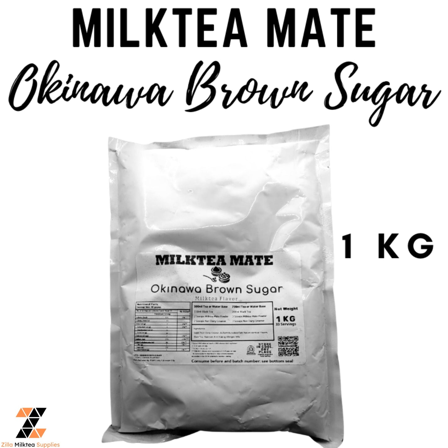 MLKT Powders, Milktea Mate Premium Powder Flavor 1kg for MilkTea, Shakes and Frappe
