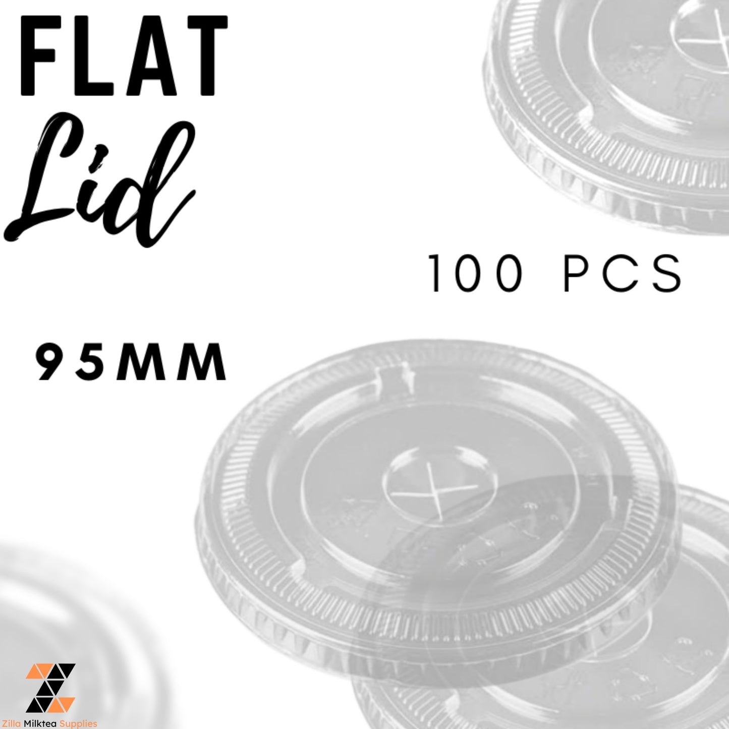 Dabba Cups, Dabba Lids Strawless / Flat / Dome 50-100 PCS Plastic for MilkTea, Shakes and Frappe