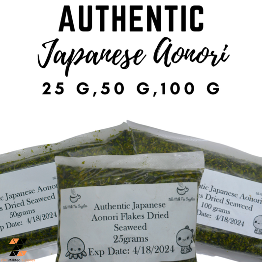 Authentic Japanese Aonori Flakes Dried Seaweed 25g, 50g, 100g packs