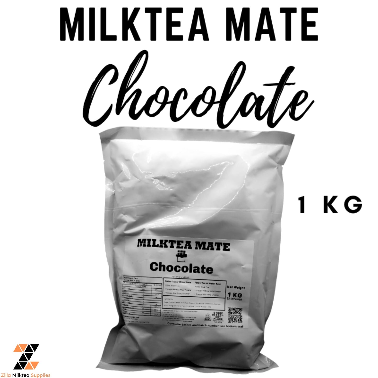 MLKT Powders, Milktea Mate Premium Powder Flavor 1kg for MilkTea, Shakes and Frappe